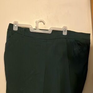 Green dress pants